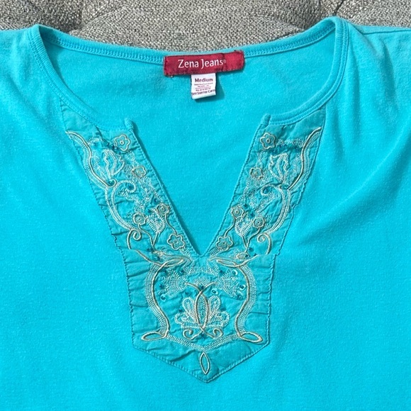 Y2K Embroidered/Sequin Tee - Picture 9 of 12